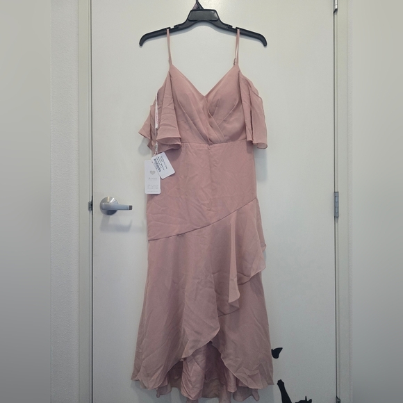 JJs House Dresses & Skirts - JJs House Blush Asymmetrical Dress